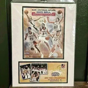 SPURS SAN ANTONIO OFFICIAL USPS 2005 NBA CHAMPIONS POSTER NEW!!